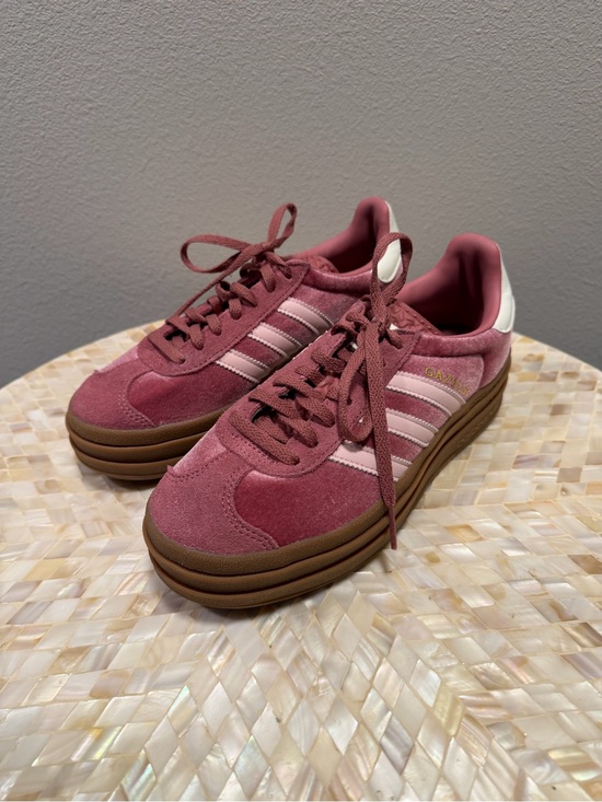 adidas Shoes - adidas Gazelle size 6 Pink Suede Platform Sneakers